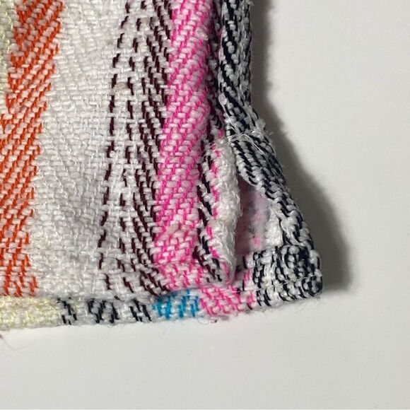 Artesanias Molina Aztec Mexican Striped Pullover Cotton Hoodie Size Medium - Picture 3 of 15